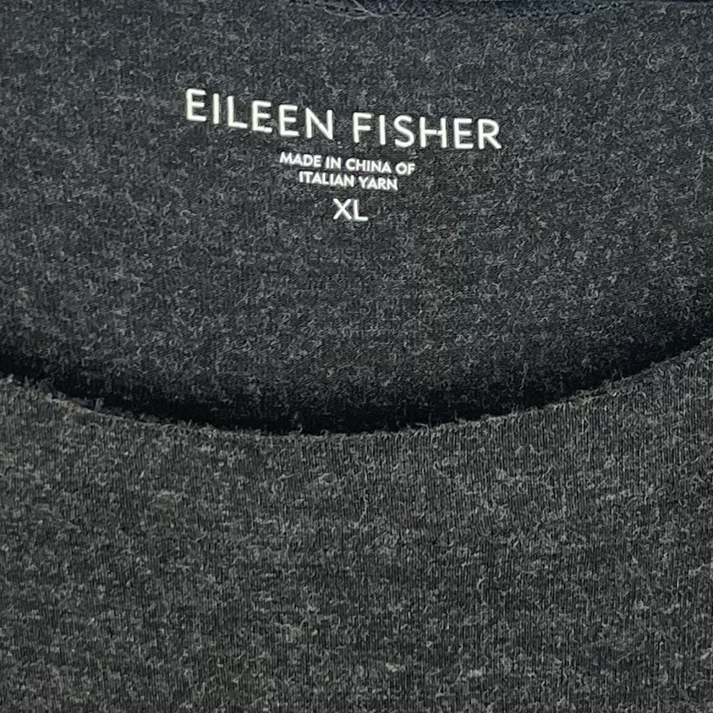 Eileen Fisher Gray Maxi T-Shirt Dress - Picture 4 of 8